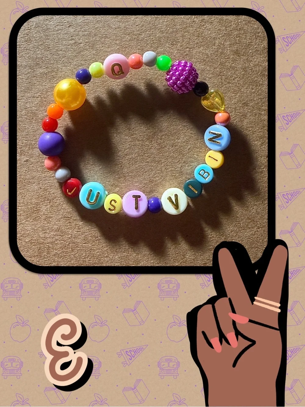 JUST VIBIN’ Beaded Stretch Bracelets for Tween, Teens and Young Adults